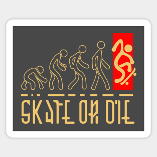 Skate is Evolution - Skate or Die Sticker